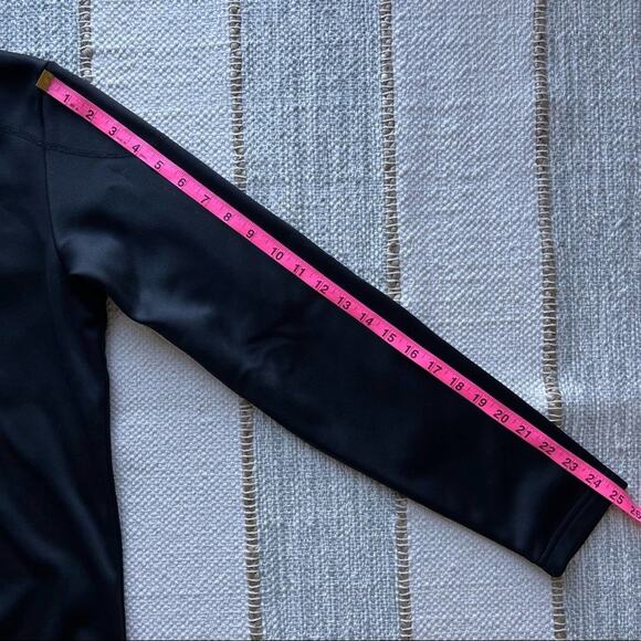 Spyder Black 1/4 Zip Fleece Lined Long Sleeve Pullover Sweater Men’s Size Small - Picture 4 of 7